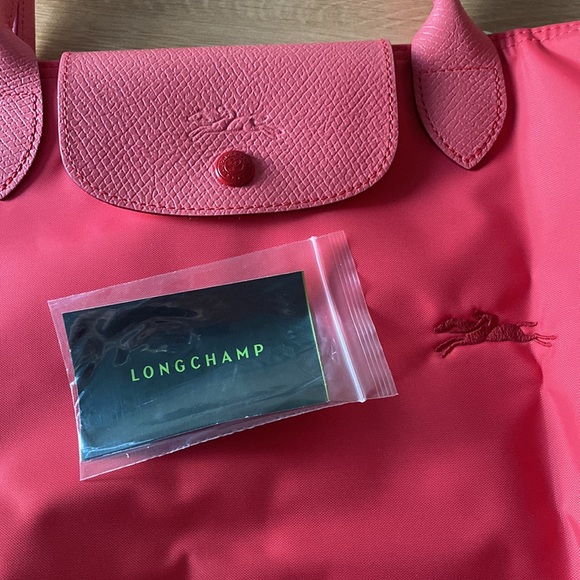 LONGCHAMP Le Pliage Neo Bag PINK CLASSIC TOTE with zip New condition - Picture 3 of 12